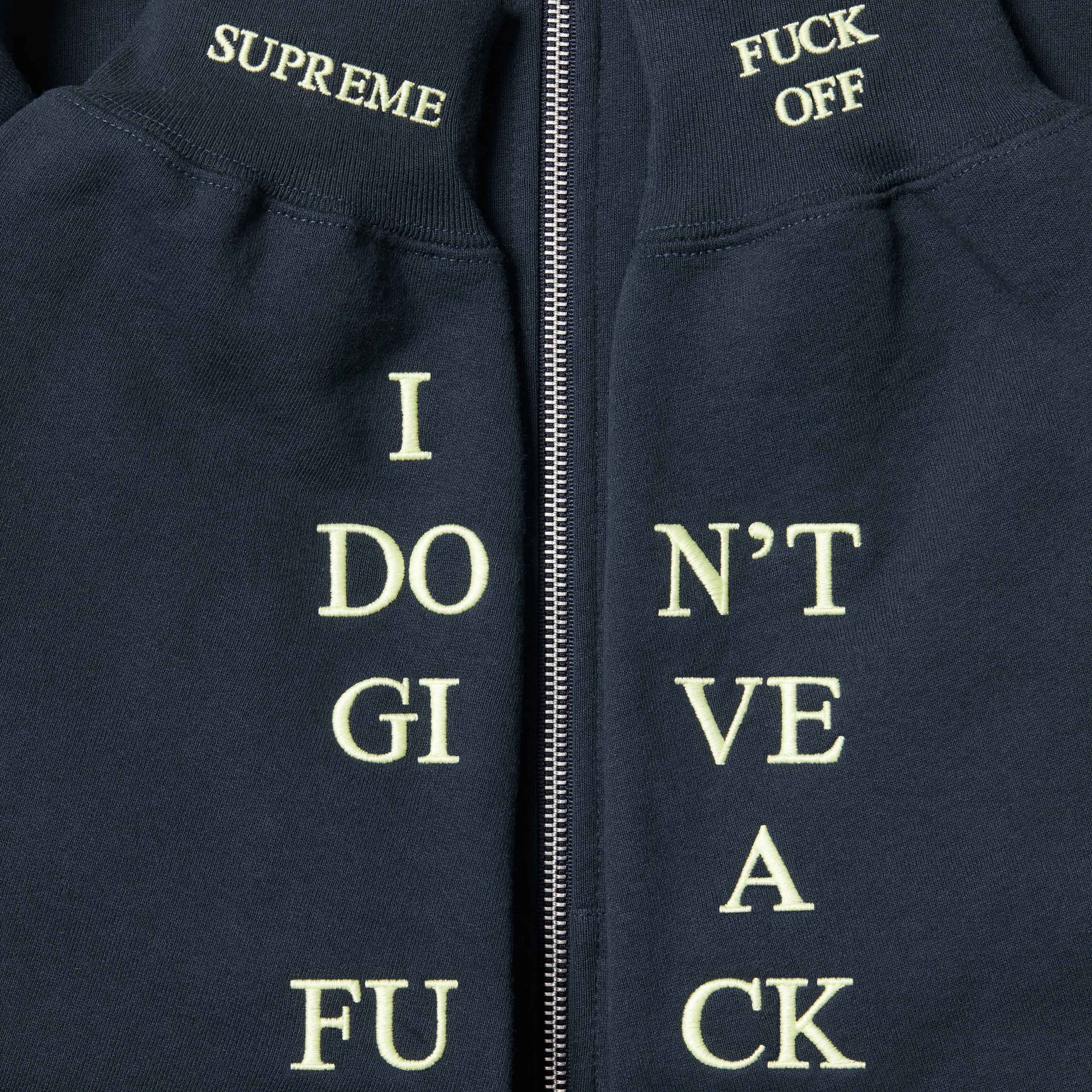IDGAF Zip Up Hooded Sweatshirt view 18